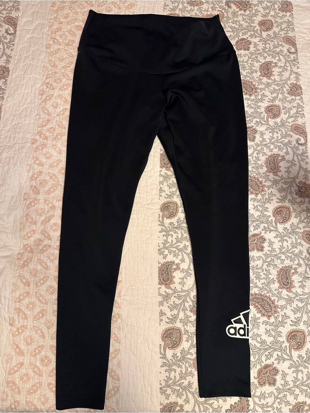 adidas Black Performance Leggings with Logo